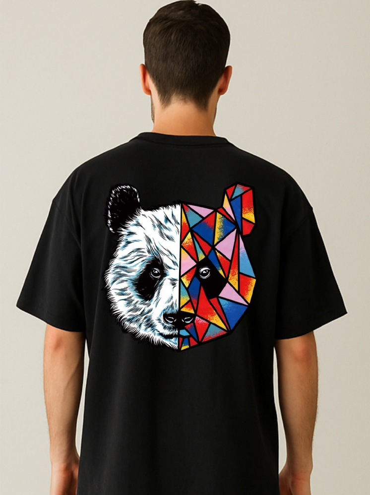 Panda Printed Oversized T-shirts